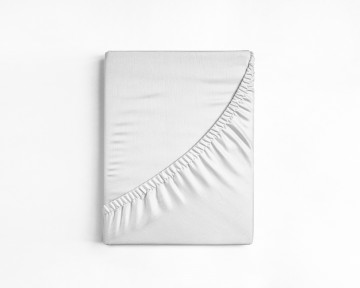 Katoenen hoeslaken wit