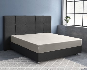 Satijnen hoeslaken creme 0