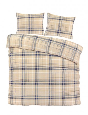 Solden flanel beige   top double view