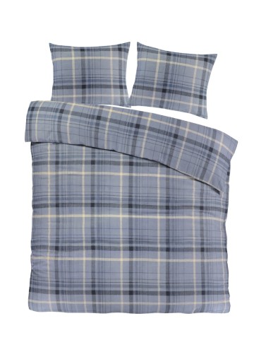 Solden flanel blue   top double view