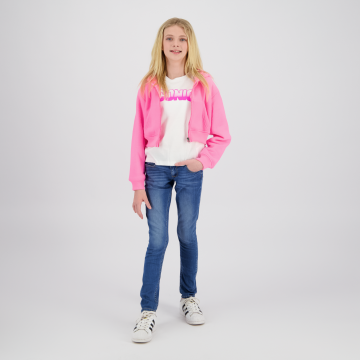 Ss26kg346036basic ziphoody terryneon pinkmodel1